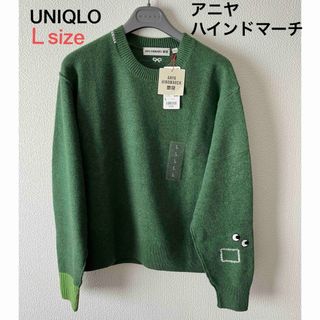 ユニクロ(UNIQLO)のアニヤハインドマーチ　UNIQLO ユニクロ　クルーネック　セーター(ニット/セーター)