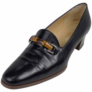 Gucci - グッチ パンプス 花柄 総柄 カーフレザー ヒール シューズ 靴