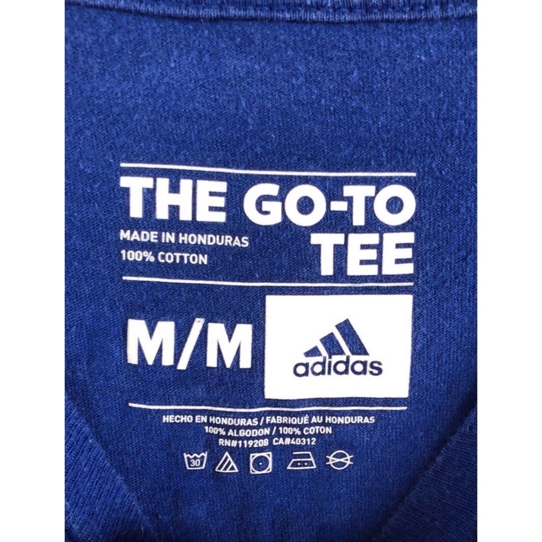 adidas(アディダス)のNBA　76ers　チェンバレン　13　永久欠番　Tシャツ　M　青　USA古着 メンズのトップス(Tシャツ/カットソー(半袖/袖なし))の商品写真