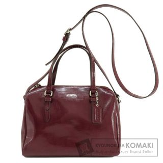 コーチ(COACH)のCOACH ロゴ 2WAY ハンドバッグ エナメル レディース(ハンドバッグ)