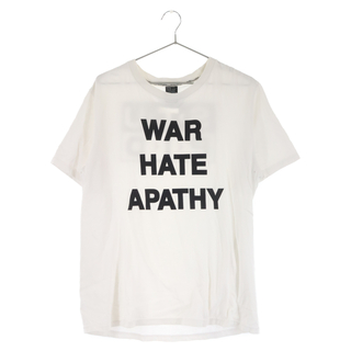 ナンバーナイン(NUMBER (N)INE)のNUMBER (N)INE ナンバーナイン 09AW WAR HATE APATHY T-SHIRT プリント 半袖カットソーTシャツ ホワイト(Tシャツ/カットソー(半袖/袖なし))