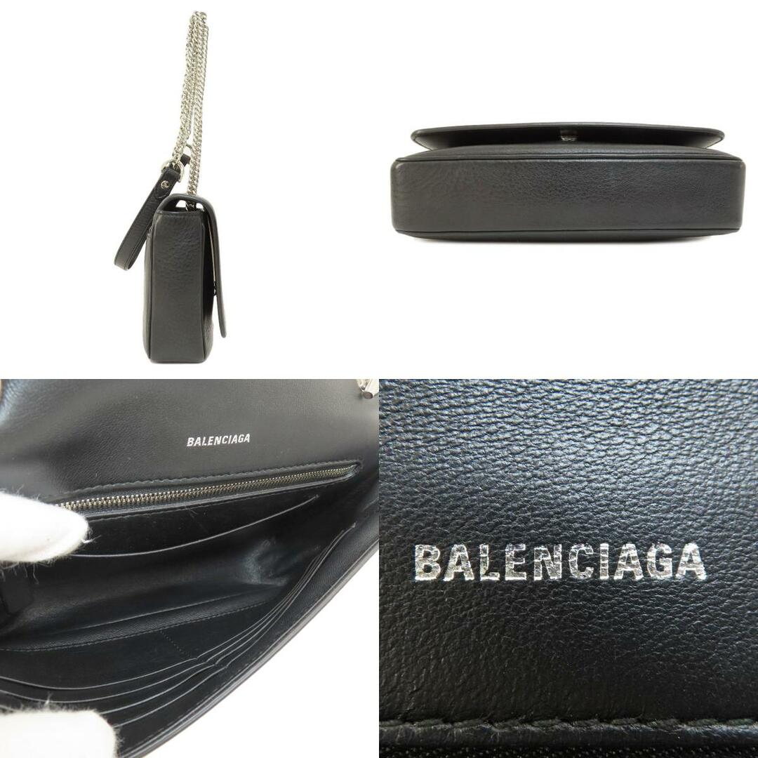 Balenciaga - BALENCIAGA 537387 ロゴ ショルダーバッグ レザー 