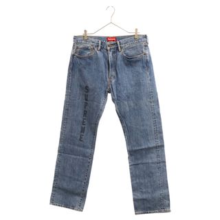 シュプリーム(Supreme)のSUPREME シュプリーム 17SS×Levi's リーバイス Washed 505 Jean ウォッシュ加工ストレートロングデニムパンツ インディゴ(デニム/ジーンズ)