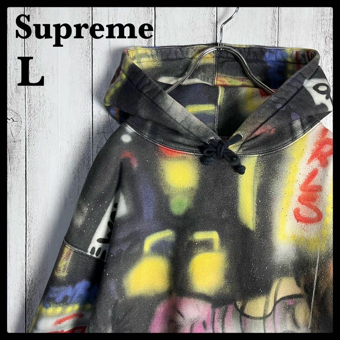 Supreme - 【超希少デザイン】シュプリーム☆総柄入りパーカー