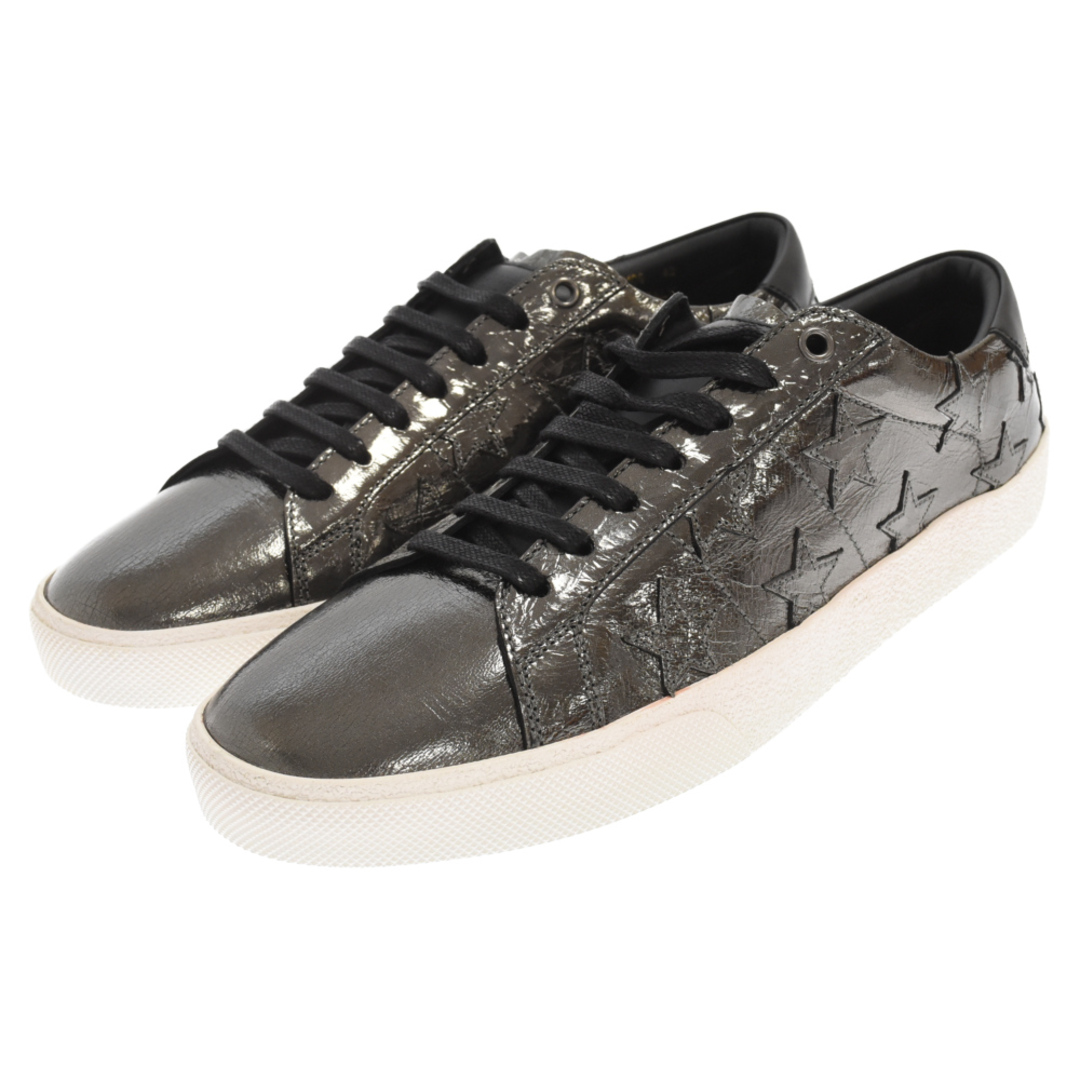 SAINT LAURENT PARIS サンローランパリ Women's SL06 20 Court Classic Star クラシックスター スニーカ ガンメタル GE 503109288センチワイズ