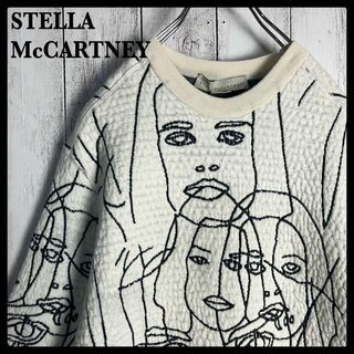 ステラマッカートニー(Stella McCartney)のステラマッカートニー 総柄アクリルニット スウェット 14年 入手困難 美品(ニット/セーター)