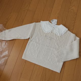 メゾピアノジュニア(mezzo piano junior)の【未使用タグ付き】メゾピアノジュニア　セーター　140(Tシャツ/カットソー)