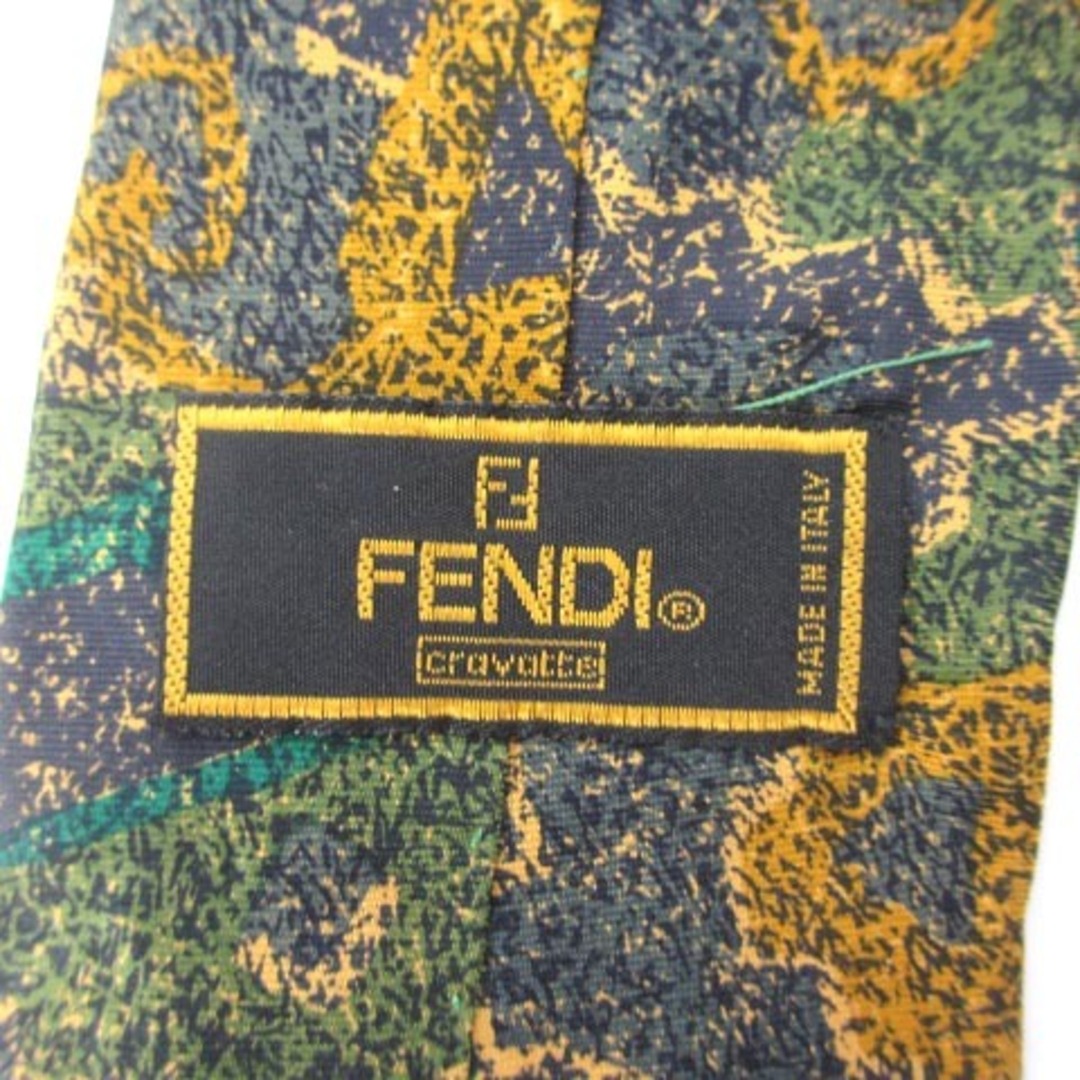 FENDI(フェンディ)のフェンディ FENDI ネクタイ レギュラー シルク100％ 総柄 グリーン 緑 メンズのファッション小物(ネクタイ)の商品写真