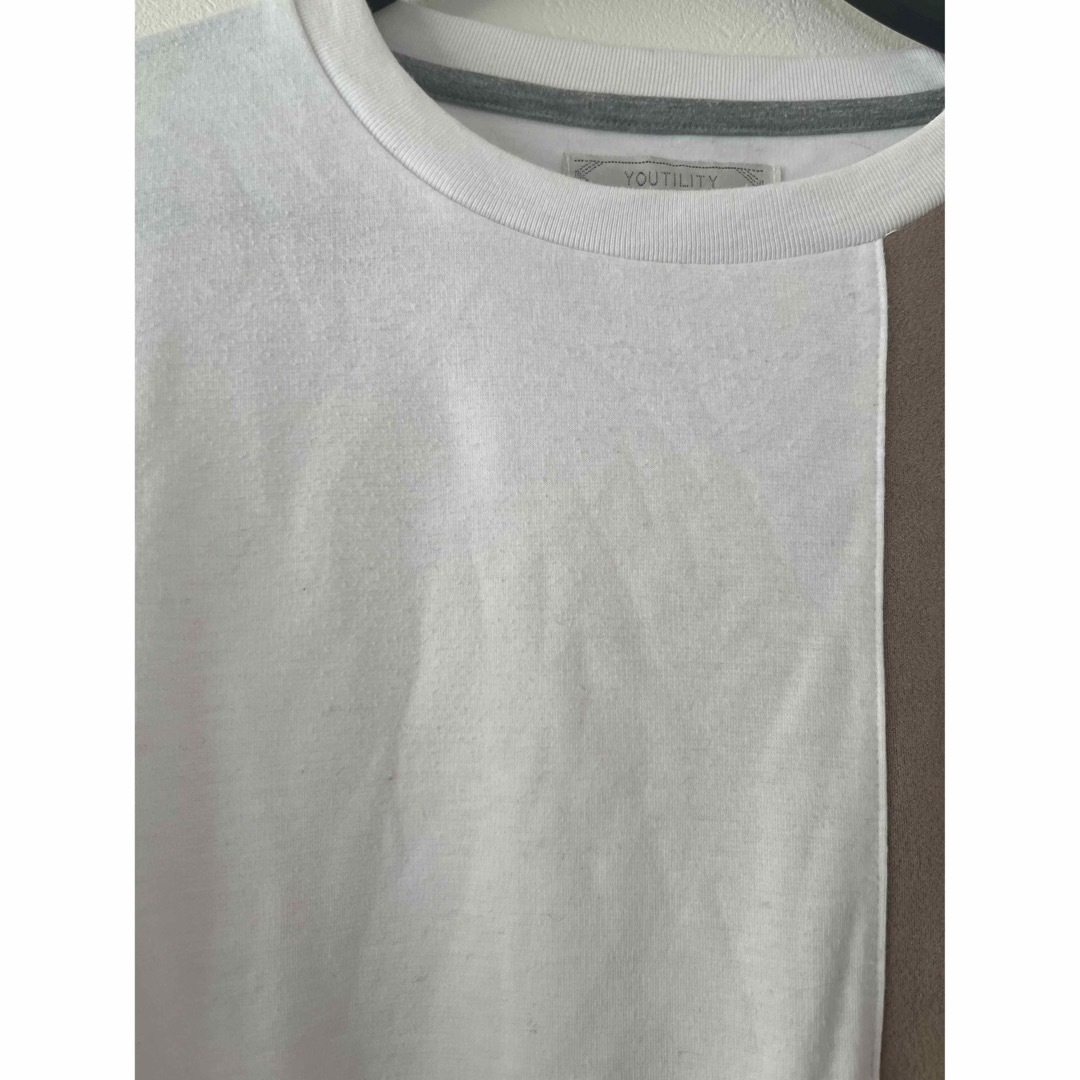 Avail(アベイル)のアベイル☆異素材配色Tシャツ メンズのトップス(Tシャツ/カットソー(半袖/袖なし))の商品写真