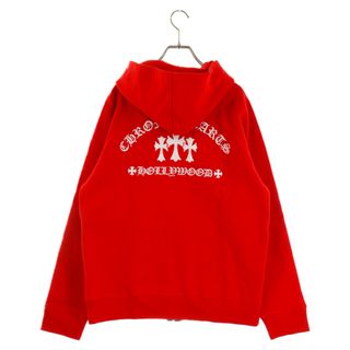 美品 Chrome Hearts セメタリークロス プルオーバー パーカー L白