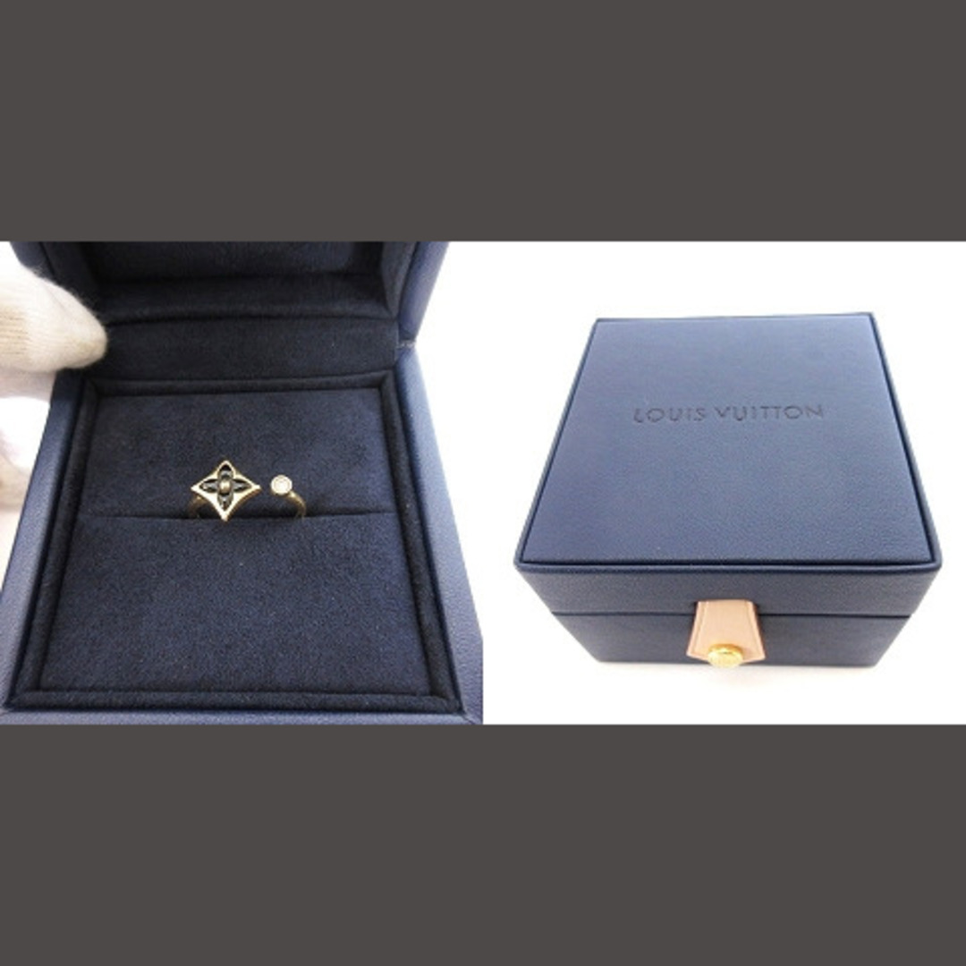 LOUIS VUITTON(ルイヴィトン)のルイヴィトン リングスター ブロッサム ミニ K18YG オニキス ダイヤ 55 レディースのアクセサリー(リング(指輪))の商品写真