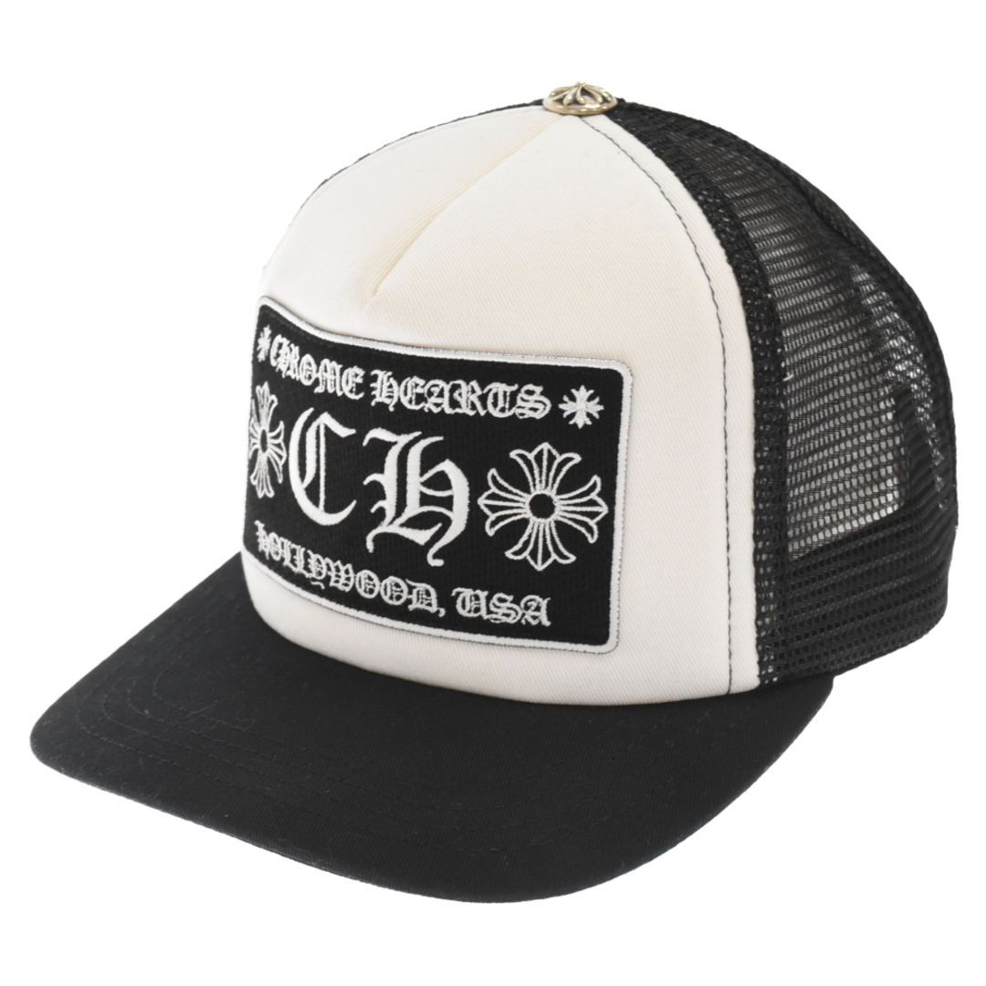 CHROME HEARTS クロムハーツ TRUCKER CAP CH刺繍トラッカーキャップ 帽子 メッシュ ブラック/ホワイト | フリマアプリ  ラクマ