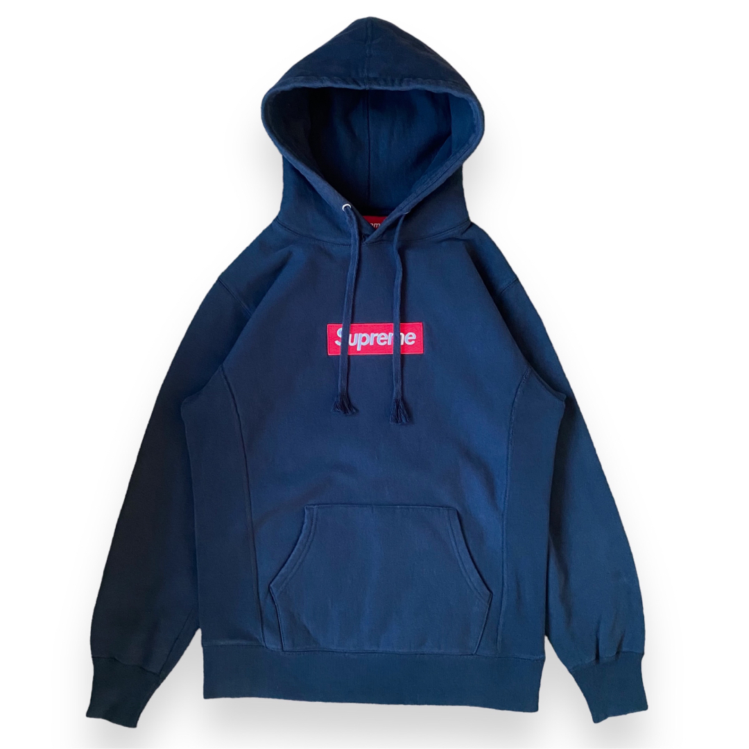 パーカーSupreme Box Logo Hooded Sweatshirt Navy