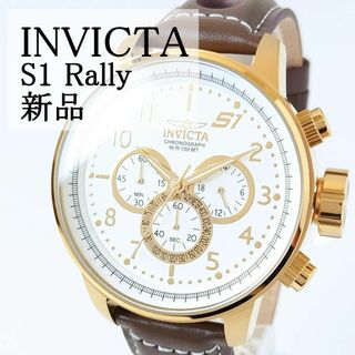 インビクタ(INVICTA)のエスワンラリー新品ブラウンレザー箱付レトロINVICTAクラシック メンズ腕時計(腕時計(アナログ))