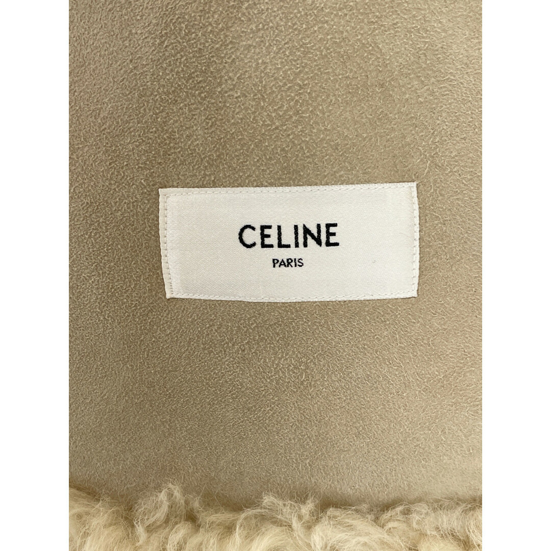 celine(セリーヌ)のセリーヌ 美品 国内正規 2E372288F シアリング ムートン フーディベスト 34 レディースのジャケット/アウター(ムートンコート)の商品写真