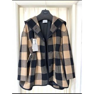 マックスマーラ(Max Mara)のMARELLA マレーラ　タータンチェック フード付きコート(その他)