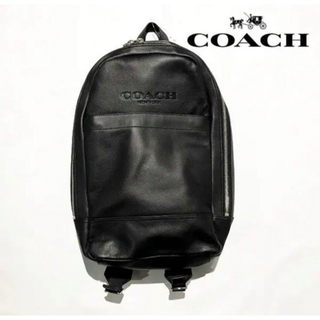 コーチ(COACH)のCOACH コーチ リュック レザー バックパック 美品　 ブラック(バッグパック/リュック)