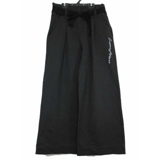 エンポリオアルマーニ(Emporio Armani)の【秋物 新入荷!】[エンポリオ アルマーニ/EMPORIO ARMANI]130cm スウェットパンツ/ワイドパンツ/長ズボン 黒【中古】子供服 キッズ kids 女の子 春秋 101132(パンツ/スパッツ)