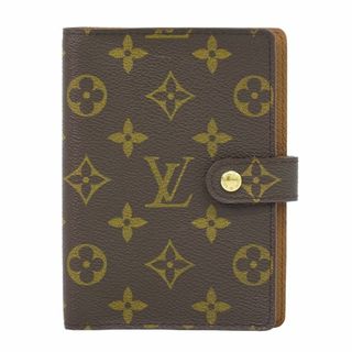 ルイヴィトン(LOUIS VUITTON)の本物 ルイヴィトン LOUIS VUITTON LV アジェンダ PM モノグラム 手帳カバー スケジュールブック システム手帳 ブラウン R20005 Agenda ビトン 雑貨小物 中古(手帳)