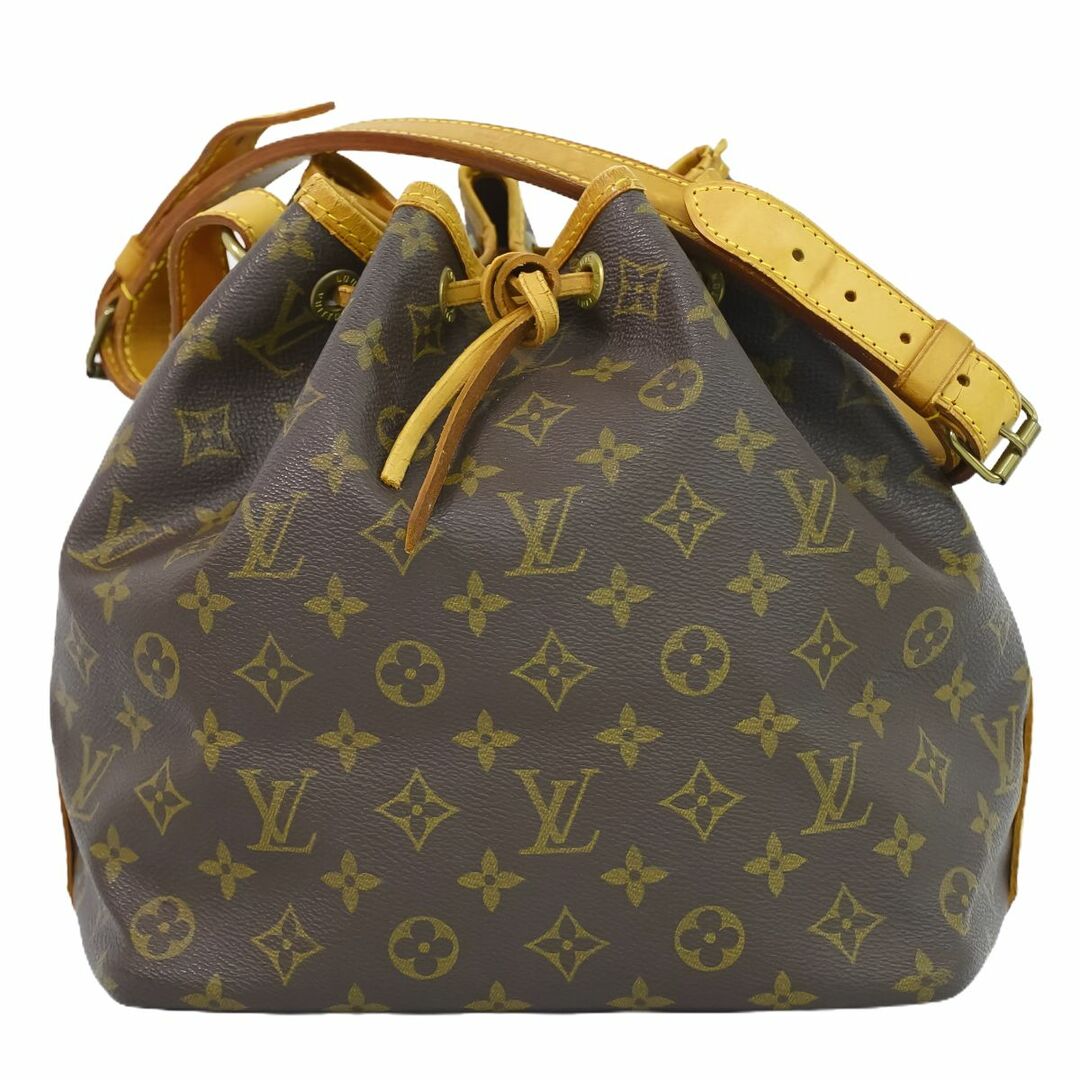 本物 ルイヴィトン LOUIS VUITTON LV プチノエ モノグラム ショルダーバッグ ブラウン M42226 Petit Noe ビトン バッグショルダーバッグ