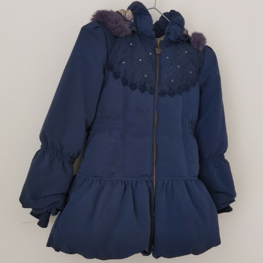 ANNA SUI mini(アナスイミニ)のアナスイミニ　ダウンコート　140 キッズ/ベビー/マタニティのキッズ服女の子用(90cm~)(コート)の商品写真