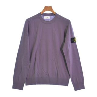 ストーンアイランド(STONE ISLAND)のSTONE ISLAND ストーンアイランド ニット・セーター M 紫 【古着】【中古】(ニット/セーター)