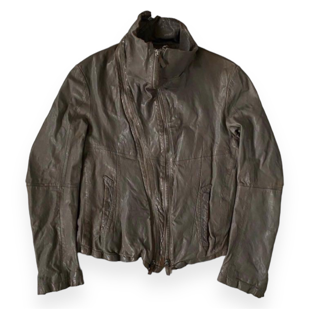 EMPORIO ARMANI DoubleZip Leather Blouson