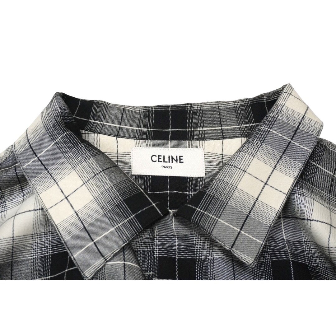celine - 極美品 CELINE セリーヌ チェック 半袖シャツ マルチカラー