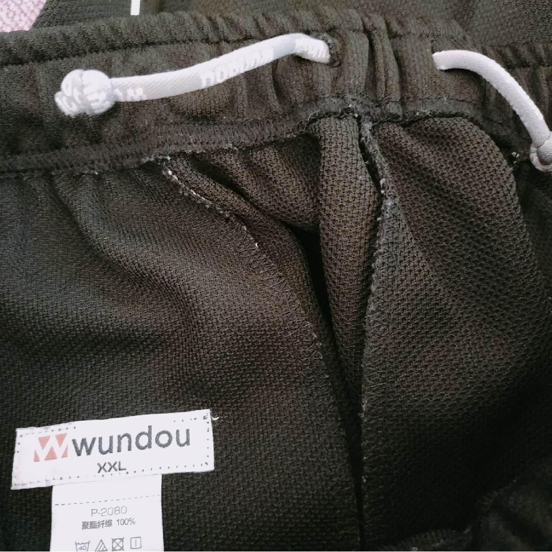 wundou(ウンドウ)のwundou✾ジャージハーフパンツ/メンズ/3L/ブラック メンズのパンツ(ワークパンツ/カーゴパンツ)の商品写真