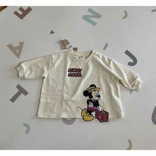 しまむら　ディズニー　リトシー　ミッキー　トレーナー　スウェット　90(Tシャツ/カットソー)