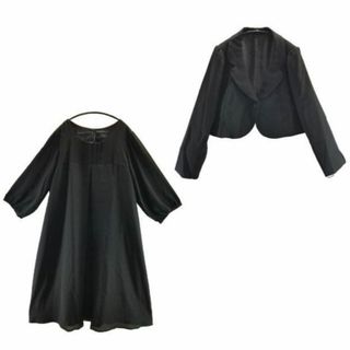 KFC0632◇ 新品 マタニティ ブラックフォーマル 授乳口あり 4L 黒(礼服/喪服)