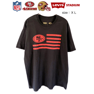 リーバイス(Levi's)のNFL　49ers　LEVI’Sスタジアム　Tシャツ　XL　黒　USA古着(Tシャツ/カットソー(半袖/袖なし))