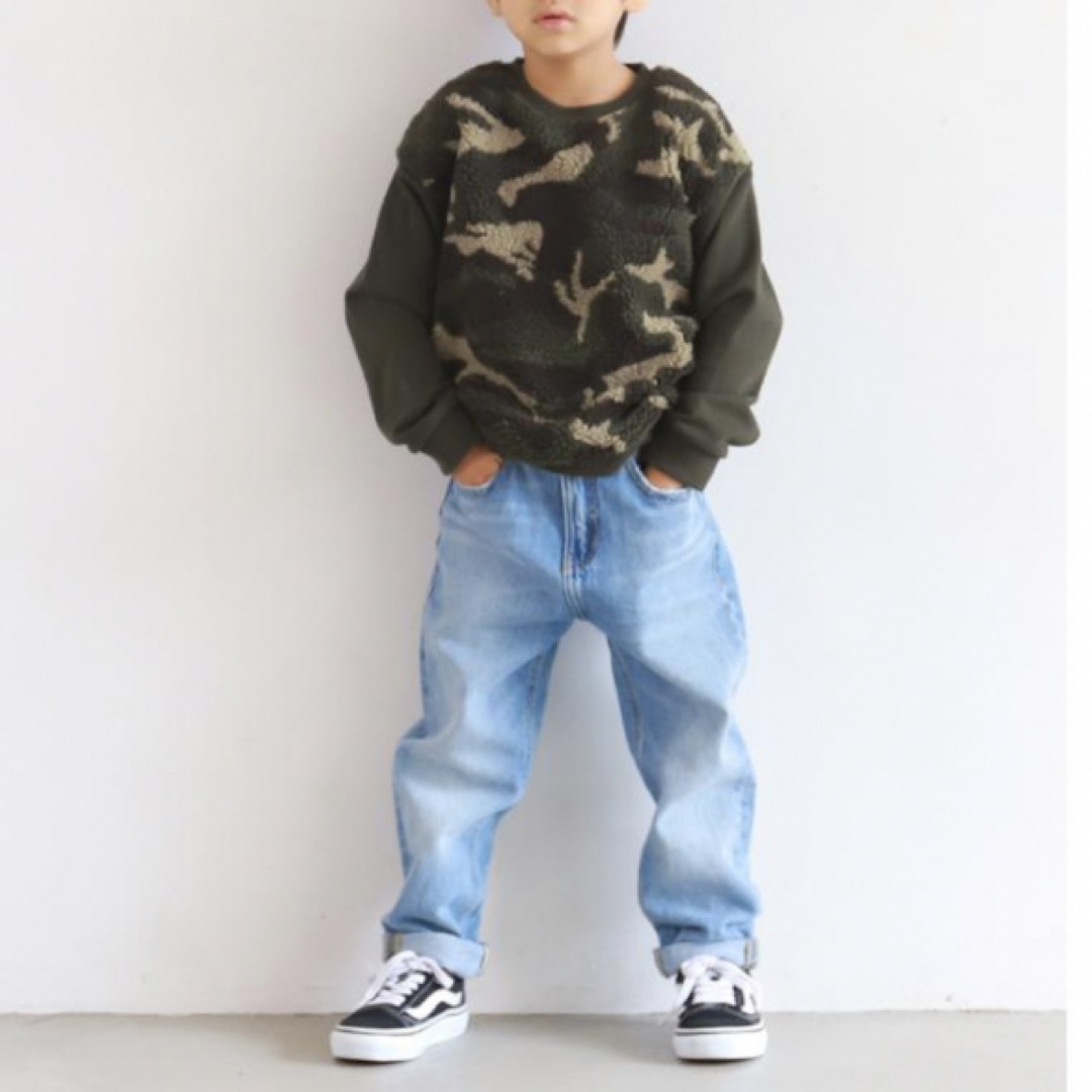 coca(コカ)の【新品未使用】cocaカモフラ トレーナー サイズ100 キッズ/ベビー/マタニティのキッズ服男の子用(90cm~)(Tシャツ/カットソー)の商品写真