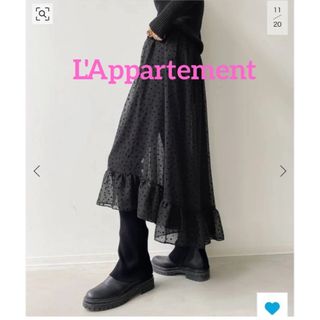 アパルトモンドゥーズィエムクラス(L'Appartement DEUXIEME CLASSE)の新品✳︎L'Appartement 星柄フロッキー 2Wayラッフルワンピース(ひざ丈ワンピース)