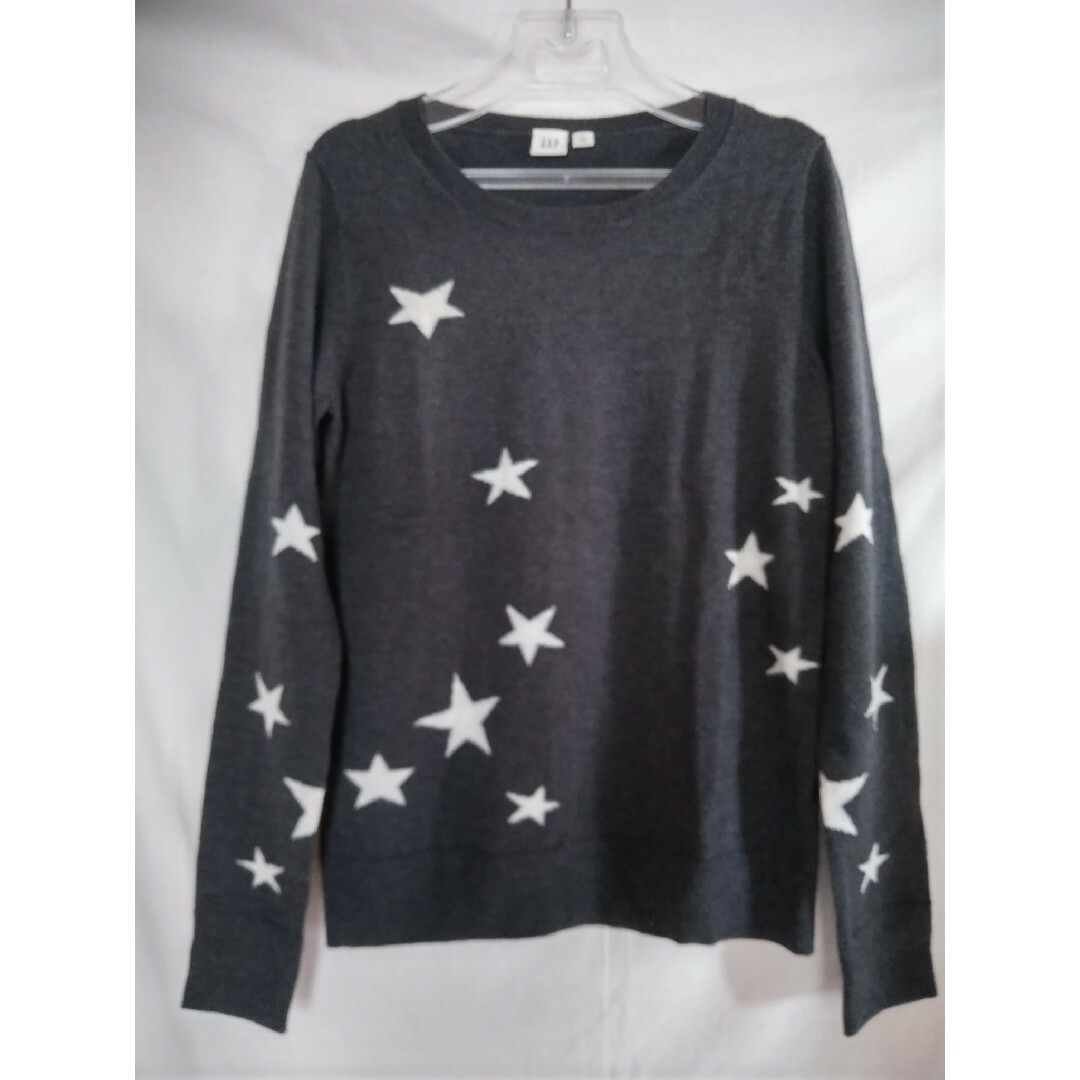 GAP(ギャップ)の美品❗GAP　星柄クルーネックニット　size/S❗ レディースのトップス(ニット/セーター)の商品写真