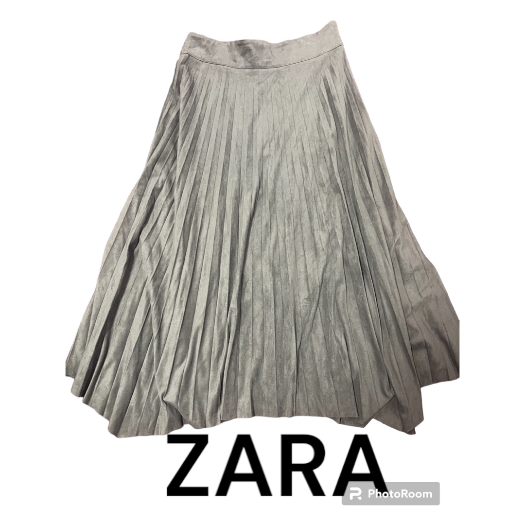 ZARA(ザラ)のZARA アシンメトリー プリーツ フレア ロングスカート レディースのスカート(ロングスカート)の商品写真