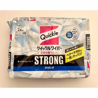 カオウ(花王)のクイックルワイパー　ストロング　12枚×2パック(日用品/生活雑貨)