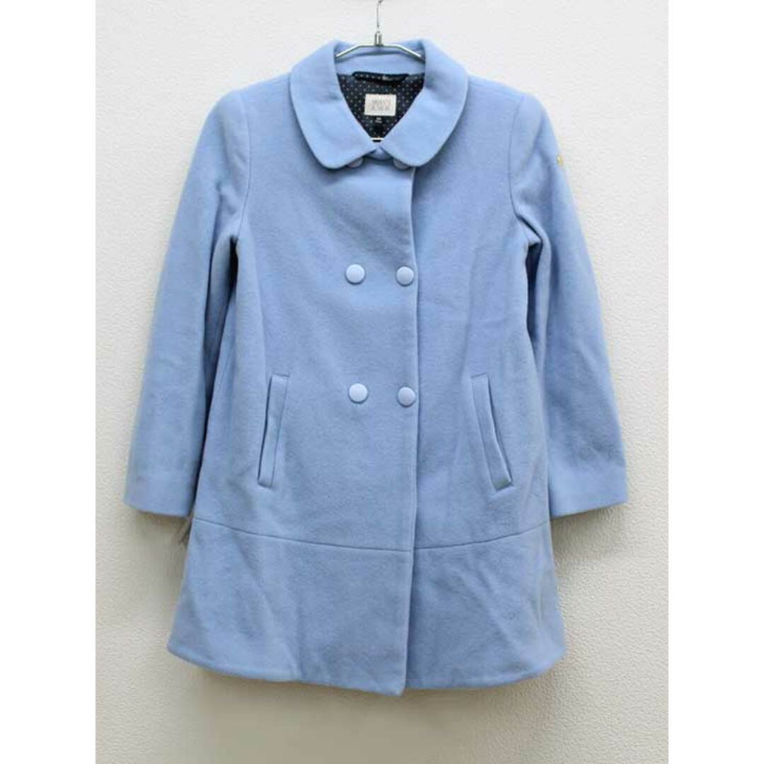 キッズ服女の子用(90cm~)【冬物 新入荷!】▼アルマーニ ジュニア/Armani Junior ▼136cm(9A) コート 水色子供服 キッズ kids 女の子 冬 411132