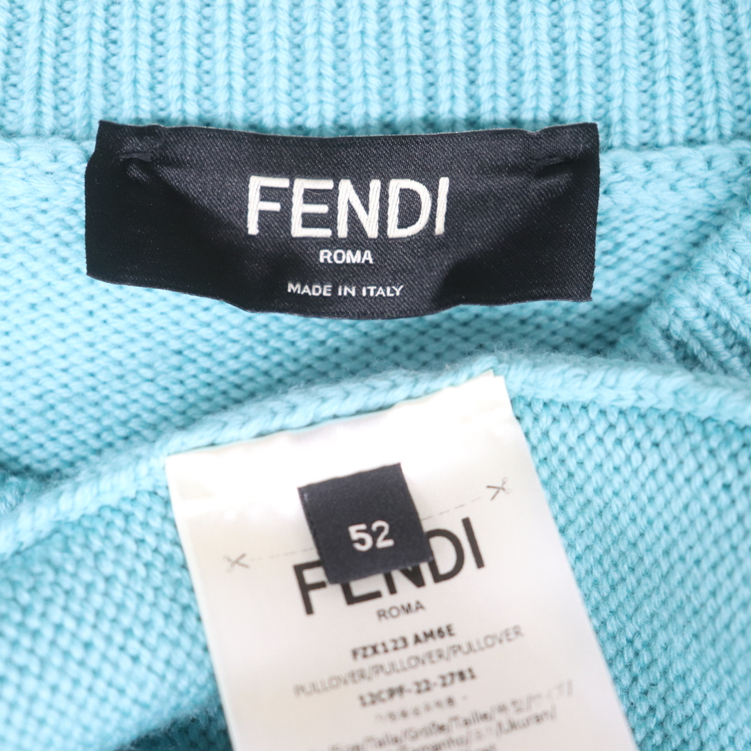 FENDI Sweater FZY063 AAUQ フェンディ セーター ニット 総柄 FFロゴ ズッカ柄 ブラック サイズ44 【231114】【-A】【me04】