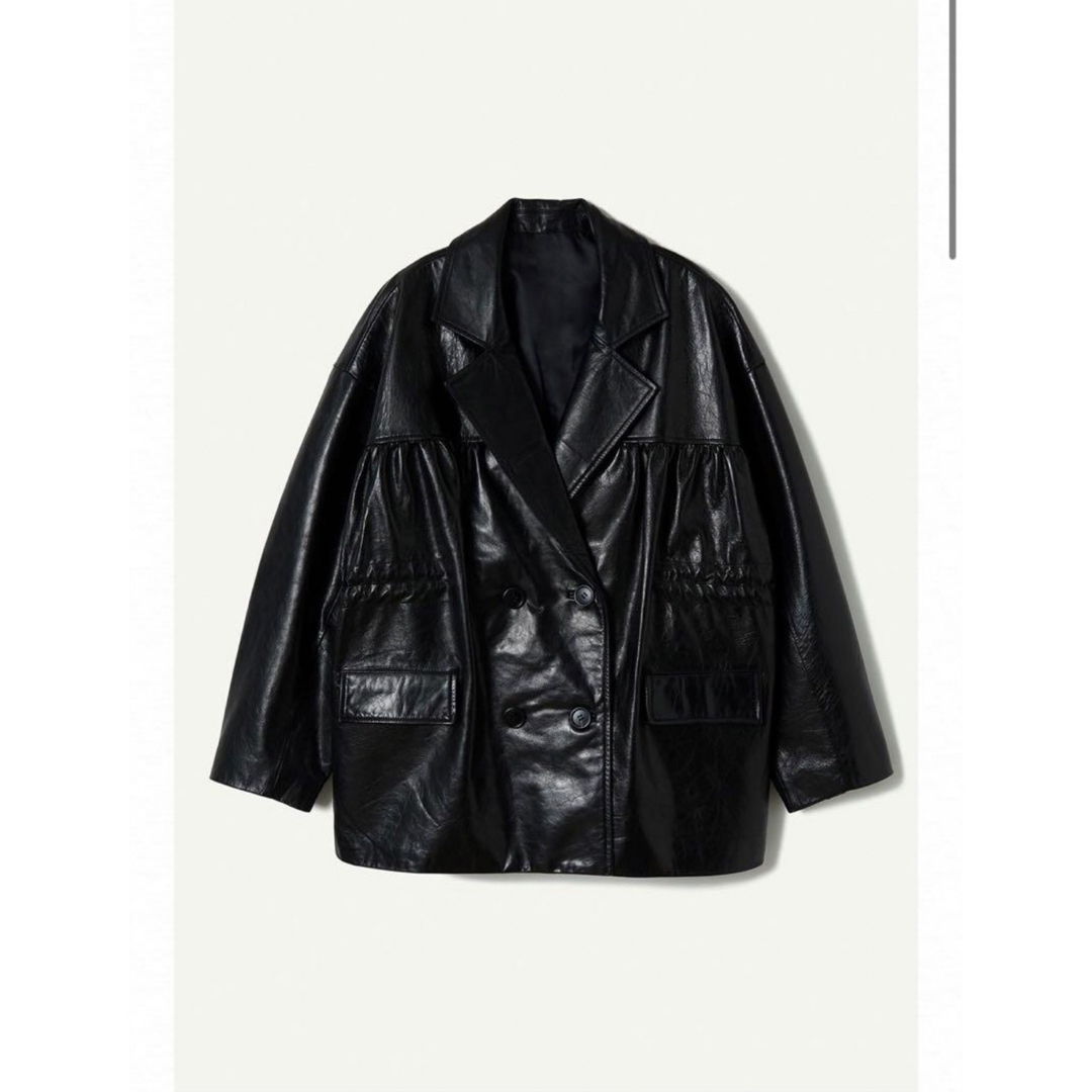 BEAUTY&YOUTH UNITED ARROWS(ビューティアンドユースユナイテッドアローズ)のLEINWANDE Pleating Leather Jacket メンズのジャケット/アウター(レザージャケット)の商品写真