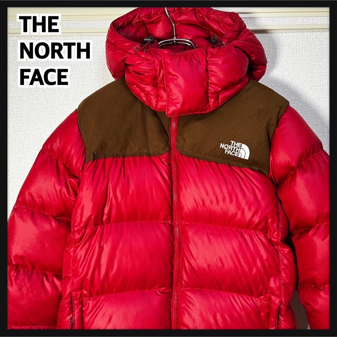 North Face ダウンジャケットヌプシ 赤