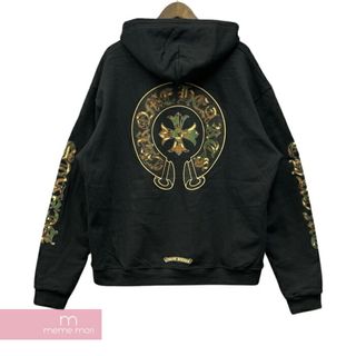 CHROME  HEARTS ブラウン　ホースシュー　パーカー ブラック　M 黒