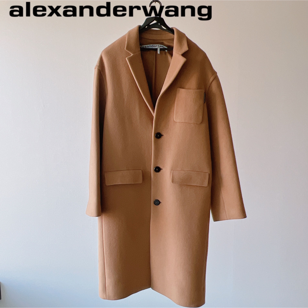 Alexander Wang(アレキサンダーワン)のALEXANDER WANG　 チェスターコート キャメル  オーバーサイズ レディースのジャケット/アウター(チェスターコート)の商品写真