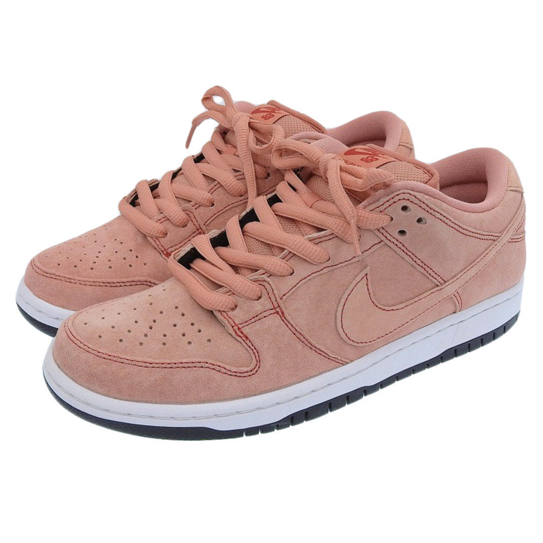 NIKE(ナイキ)のナイキ 新品同様 NIKI ナイキ SB DUNK LOW PRO PRM PINK PIG スニーカー シューズ メンズ スエード ピンク 26cm CV1655-600 26 メンズの靴/シューズ(その他)の商品写真