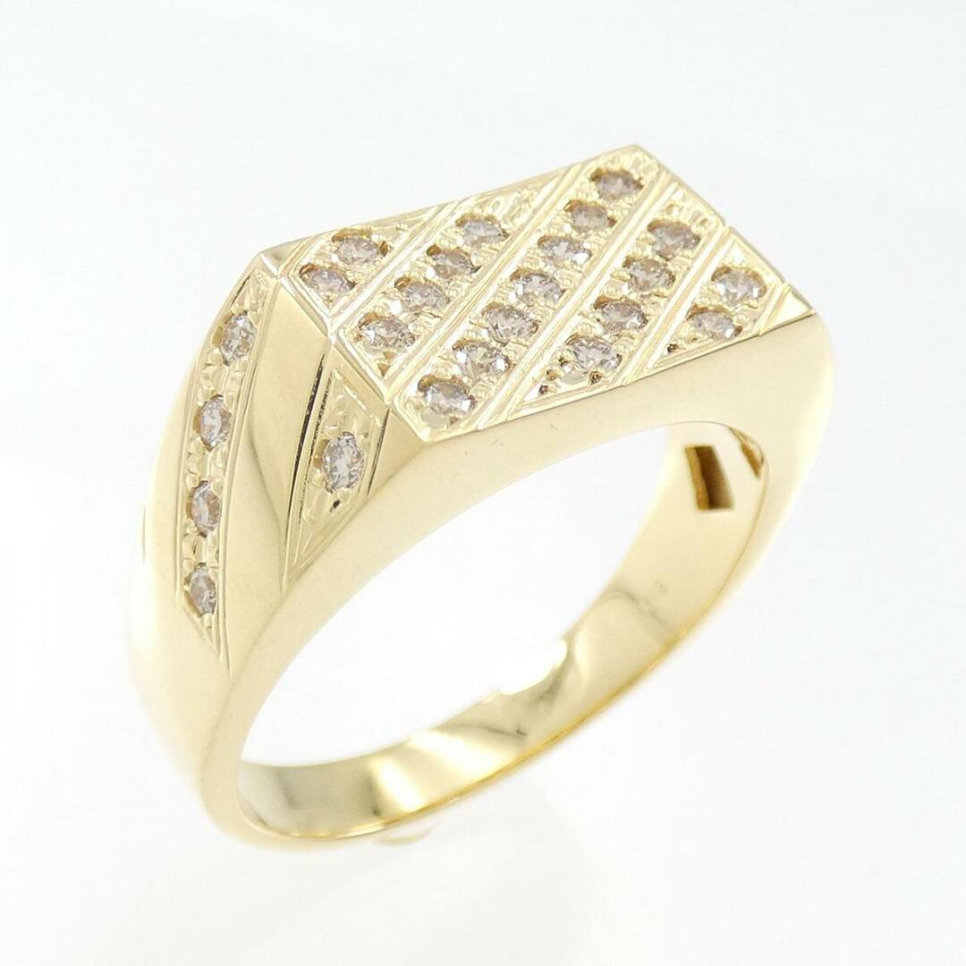【新品】K18YG ダイヤモンド リング 0.54CT レディースのアクセサリー(リング(指輪))の商品写真