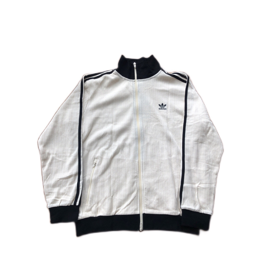 adidas - adidas ワッフルトラックジャケット オフホワイト adidas - adidas ワッフルトラックジャケット オフホワイト