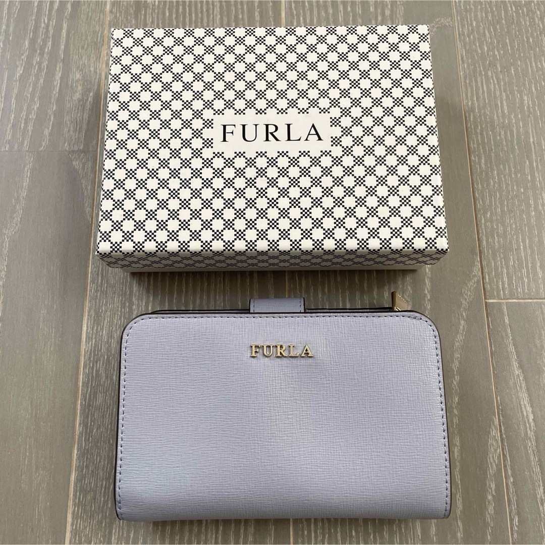 財布[新品未使用]FURLA フルラ　二つ折財布　ライトパープル