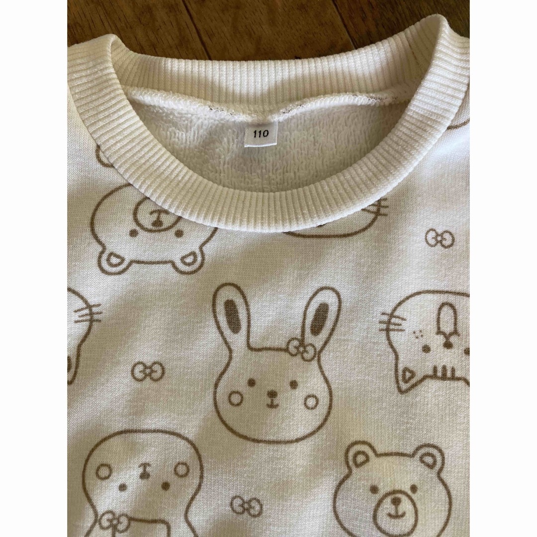 西松屋(ニシマツヤ)のトレーナー♪110 キッズ/ベビー/マタニティのキッズ服女の子用(90cm~)(Tシャツ/カットソー)の商品写真