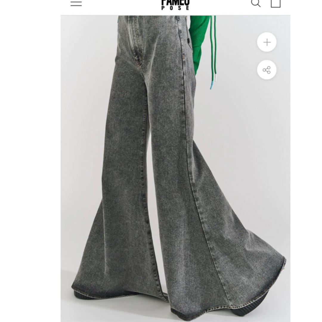 PAMEO POSE(パメオポーズ)のPAMEO POSE CHAMELEON FLARE PANTS レディースのパンツ(デニム/ジーンズ)の商品写真