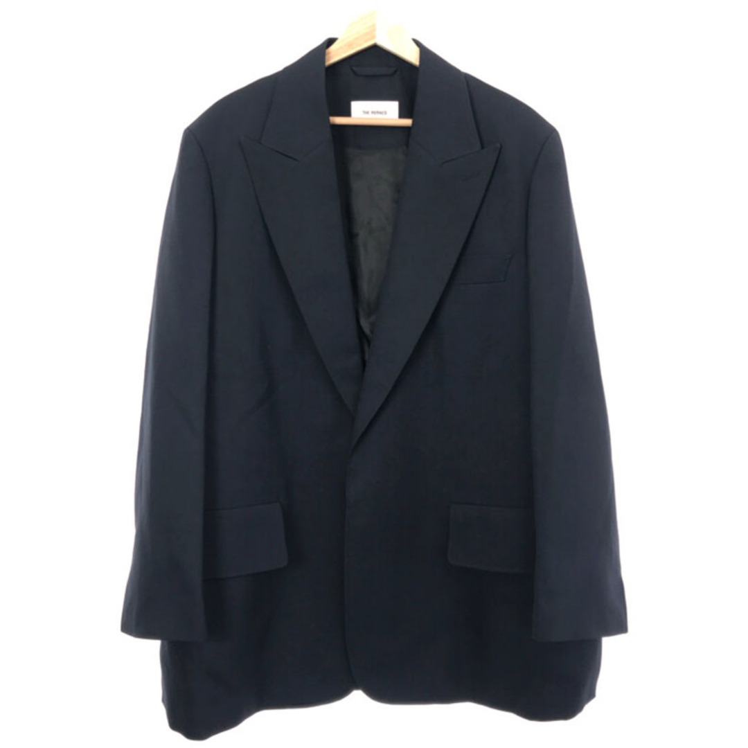 新品未使用品ＳTHE RERACS ザ リラクス 23SS SINGLE PEAKED LAPEL JACOAT シングルピークドラペルジャコート 23SS-REJK-145 ネイビー 46